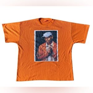 DAVE CHAPPELLE ISAAC WOLF Men’s Orange Short Sleeve Sweater 2XL